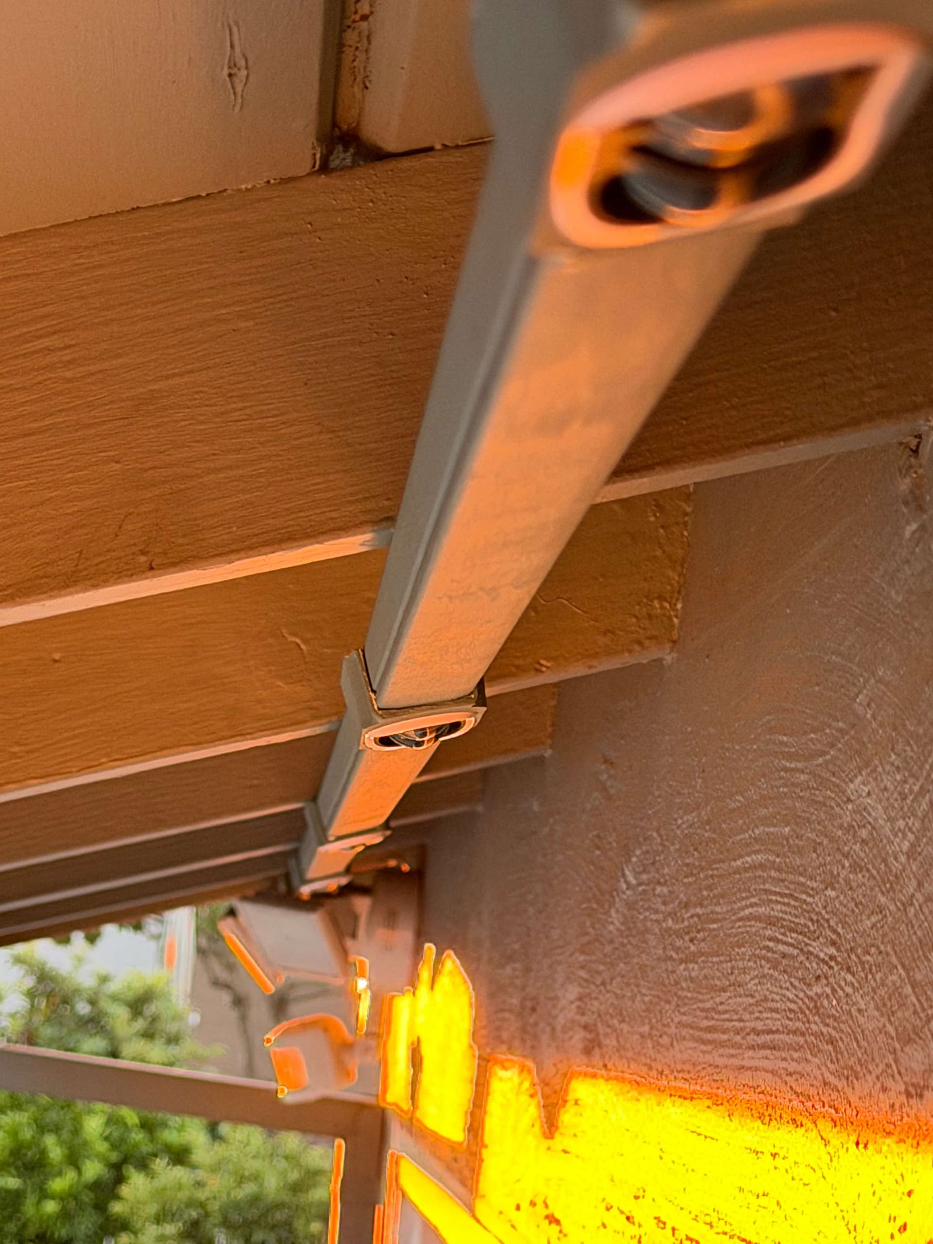 PermTrack concealed channel installed on fascia